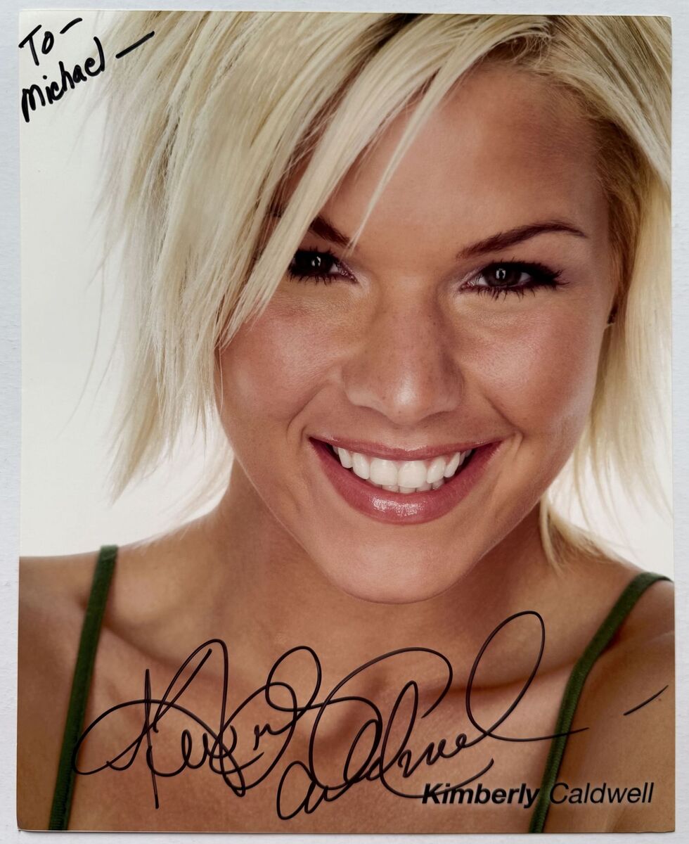 Kimberly Caldwell Autographed Glossy 8x10 Photo - $14.00