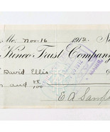 1912 Kineo Trust Company Bank Check E.A. Sampson Dover Maine Signed 995 ... - $370.74 MXN 1912 Kineo Trust Company Bank Check E.A. Sampson Dover Maine Signed 995 ... - $370.74 MXN
