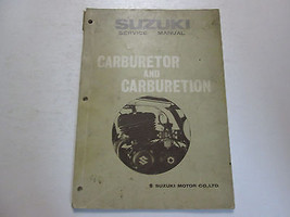 1974 Suzuki Carburetor &amp; Carburetion Service Manual STAINED WORN FACTORY... - $19.54