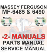Massey Ferguson MF6490 MF 6490 Tractor SERVICE &amp; PARTS Manual -2- MANUAL... - £26.05 GBP