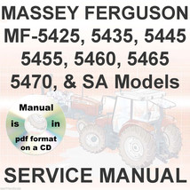 Massey Ferguson MF5425 MF5435 MF5445 MF5455 MF5460 MF5465 Tractor Servic... - $32.95