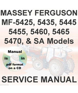 Massey Ferguson MF5425 MF5435 MF5445 MF5455 MF5460 MF5465 Tractor Servic... - £26.03 GBP
