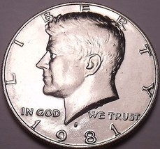 United States Unc 1981-P Kennedy Half Dollar~Free Shipping - $3.32