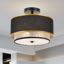 Modern Semi Flush Mount Ceiling Light Easric Light Fixtures Ceiling Mount Hallwa - $86.52