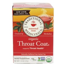 Traditional Medicinals Organic Throat Coat Tea, 16 Tea Bags - $9.65