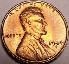 United States 1944-S Unc Lincoln Wheat Cent~Free Shipping - $5.58