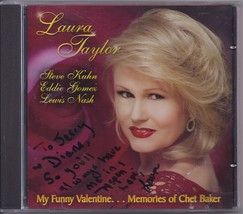 Laura Taylor My Funny Valentine   Memories Of Chet Baker Cd, Autographed - £11.18 GBP