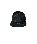 Vintage Chicago Bears Blackout Reebok NFL  7 1/2 Fitted Cap Black 100% A... - £17.09 GBP