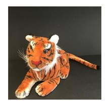 Rinco Tiger Plush 15&quot; Long Realistic Lying Position Poly Fiber Fill Vint... - £7.51 GBP