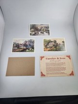 Vtg Set of 3 Currier &amp; Ives Lithographs American Homestead Summer Spring Winter - £4.76 GBP