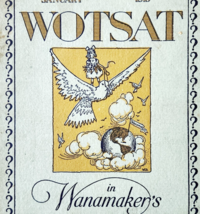 1915 WW1 Era WOTSAT In Wanamaker&#39;s Department Store Booklet Illustrated C80 - $19.99
