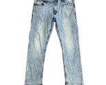 Marc Ecko Cut &amp; Sew Straight Fit Acid Wash Jeans Mens 36x30 Stretchy Ret... - $18.69