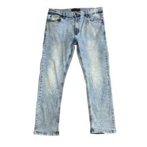 Marc Ecko Cut &amp; Sew Straight Fit Acid Wash Jeans Mens 36x30 Stretchy Ret... - £14.66 GBP