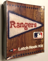 TEXAS RANGERS Vintage 1981 MH B14013 Latch Hook Kit MLB Pennant Collecti... - $65.16