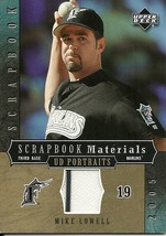 2005 UD Portraits Scrapbook Materials Mike Lowell SM ML Marlins - £1.58 GBP