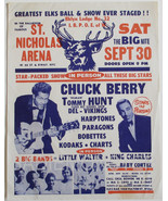 Chuck Berry ORIGINAL handbill early 1960s Elks Ball St Nicholas Arena - £430.24 GBP