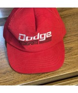 RARE Vintage Dodge Motorsport Red Snapback Corduroy Trucker Baseball Hat - $256.84 MXN