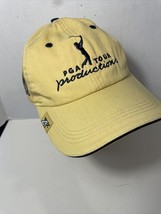 PHA Tour Productions A Head Strap Back Adjustable Golf Hat Cap Men Women Yellow - £10.95 GBP
