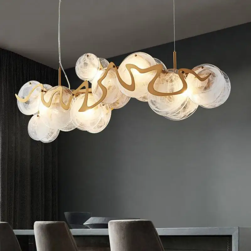 Nordic Modern Dining Room Luxury Straight E14 Led Pendant Light Creative... - $503.71+