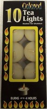 10 Beige Tea Light Candles - $6.89