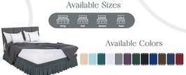 Elastic Bed Skirt Dust Ruffle Wrap Bedding Adjustable No Lifting Mattres... - $12.86+