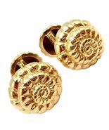 Rare! David Webb 18k Yellow Gold Nautilus Shell Classic Cufflinks - $5,000.00