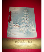 Home Treasure Greeting Card Paper Vintage Christmas Time Husband  Wish D... - €4,09 EUR