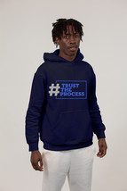 #Trust the Process - XL Navy Blue Hoodie w/Custom Design - £19.16 GBP