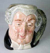 Royal Doulton The Lawyer 4" Toby Character Jug D6504 c 1958 Excellent - $20.00