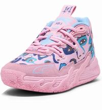 Puma kids super studios x mb.03 pink lilac Basketball Shoes!!(4) - $83.60