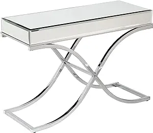 Ava Mirrored Console Table - Chrome - $528.99