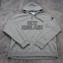 Under Armour Sweater Mens XL Gray Cold Gear New England Loose Pullover H... - $29.68