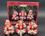 Vintage Hallmark Ornaments Larry Moe &amp; Curly The Three Stooges Set of 3 ... - $19.79