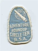 Adventure Roundup Sew On Patch Circle Ten Boy Scouts of America Rocket Ship - £17.49 GBP