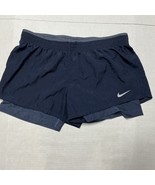 Nike Women’s XL Black 2-in-1 Runinng Shorts W/ Liner Tempo Dri-Fit Train... - $29.90