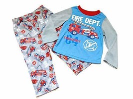 Toddler Boy&#39;s Fire Dept. Firetruck Hook and Ladder Pajama Set, Size 2T - $9.64