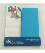 Vintage sea world dolly dolphin stationery lined writing paper and envel... - €38,86 EUR