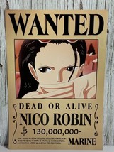 Wanted Dead Or Alive Nico Robin Marine Anime Poster One Piece Manga Series - £15.54 GBP