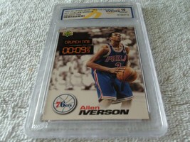 1997-98 #CT-33 Allen Iverson Rookie U.D. Nestle Crunch Gem Mint 10 Wcg - £23.94 GBP