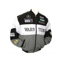 Mercedes Benz Warsteiner McLaren Racing Jacket Black White Gray | NASCAR... - $89.97