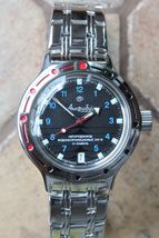 Russian Mechanical Automatic Wrist Watch Vostok Amphibian Diver 420268 - £94.90 GBP