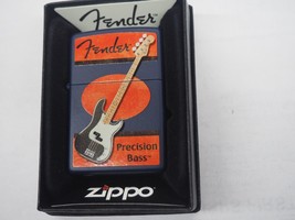 Rare Retired Fender Percision Bass Zippo Lighter - £71.97 GBP