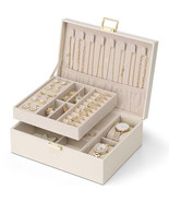 2 Layer Jewelry Box Large Jewelry Organizer for Women Removable Jewelery... - $1,778.28 MXN