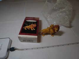 Hallmark Mufasa and Simba from Disney&#39;s The Lion King NOS RARE signed cub Keepsa - $30.88