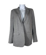 Philosophy Womens Mist Grey Blazer Size Small One Button Closure Single ... - £19.77 GBP