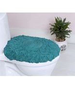 Cotton Non-Slip Bath Mat 18x18 Extra Absorbent Blue - $62.36