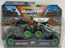 Monster Jam - Grave Digger vs Global Avenger - Monster Trucks - Scale 1:64 - £15.98 GBP