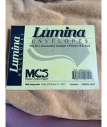 (50) MCS Lumina Announcement Envelopes #A2 Premium 24lb. Bond Bright Mul... - £7.99 GBP