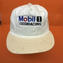 Vintage Mobil 1 Racing White And Stained Trucker Hat Cap. See Pics For C... - £27.36 GBP