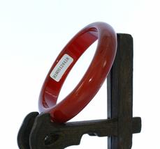 2.4&quot; China Certified Nature Red Agate Jade Red Women&#39;s Bangle Bracelets 4418 - £35.50 GBP
